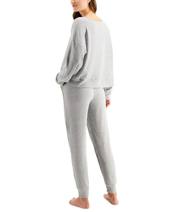 Jenni Waffle Knit Pajama Set, Created for Macy's & Reviews - Bras ...