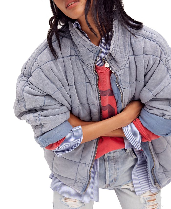 Free People Dolman Quilted Jacket Reviews Jackets Blazers Women Macy S The first jacket i made was really bright with primary colors. dolman quilted jacket