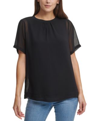 sheer overlay top