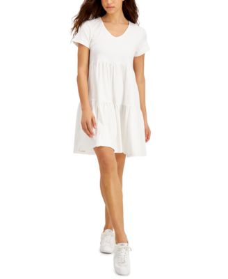 v neck t shirt dress