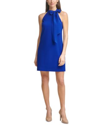 vince camuto halter neck shift dress