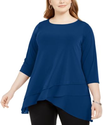 plus size macys tops