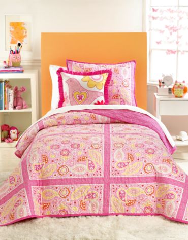 CLOSEOUT! Martha Stewart Collection Kids Paisley Party Quilts - Kids ...