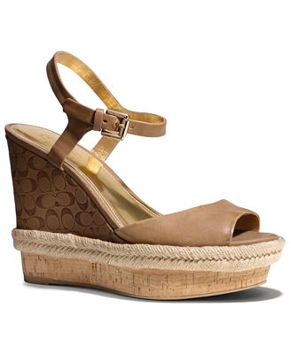 COACH GWEN WEDGE SANDAL - Shoes - Macy's