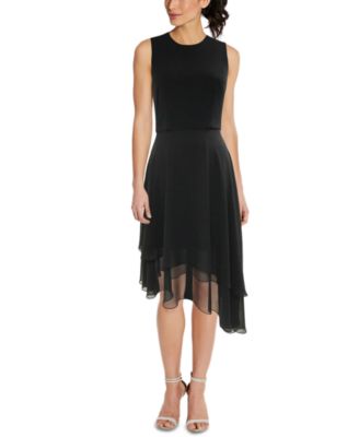 macy's asymmetrical dress