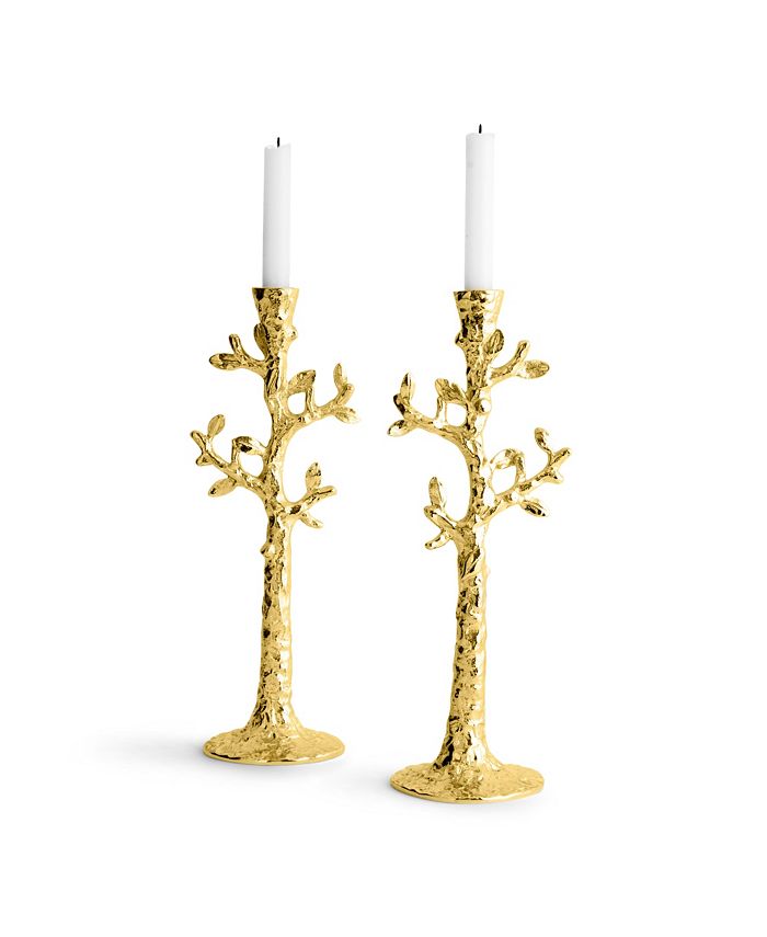 Michael Aram Tree Of Life Candle Holder Set Of 2 Gold Reviews Candle Holders Home Decor Macy S