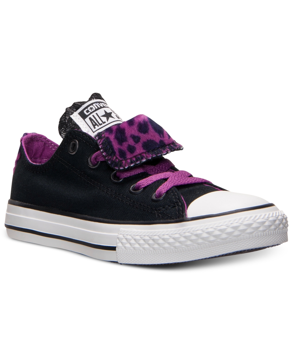 Converse Girls Chuck Taylor All Star Double Tongue Casual Sneakers from Finish Line   Kids Finish Line Athletic Shoes