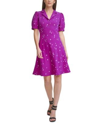 macy's plus size purple dresses