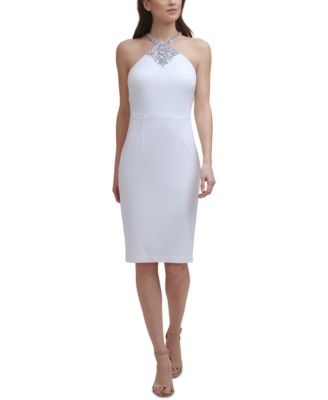 vince camuto halter neck shift dress