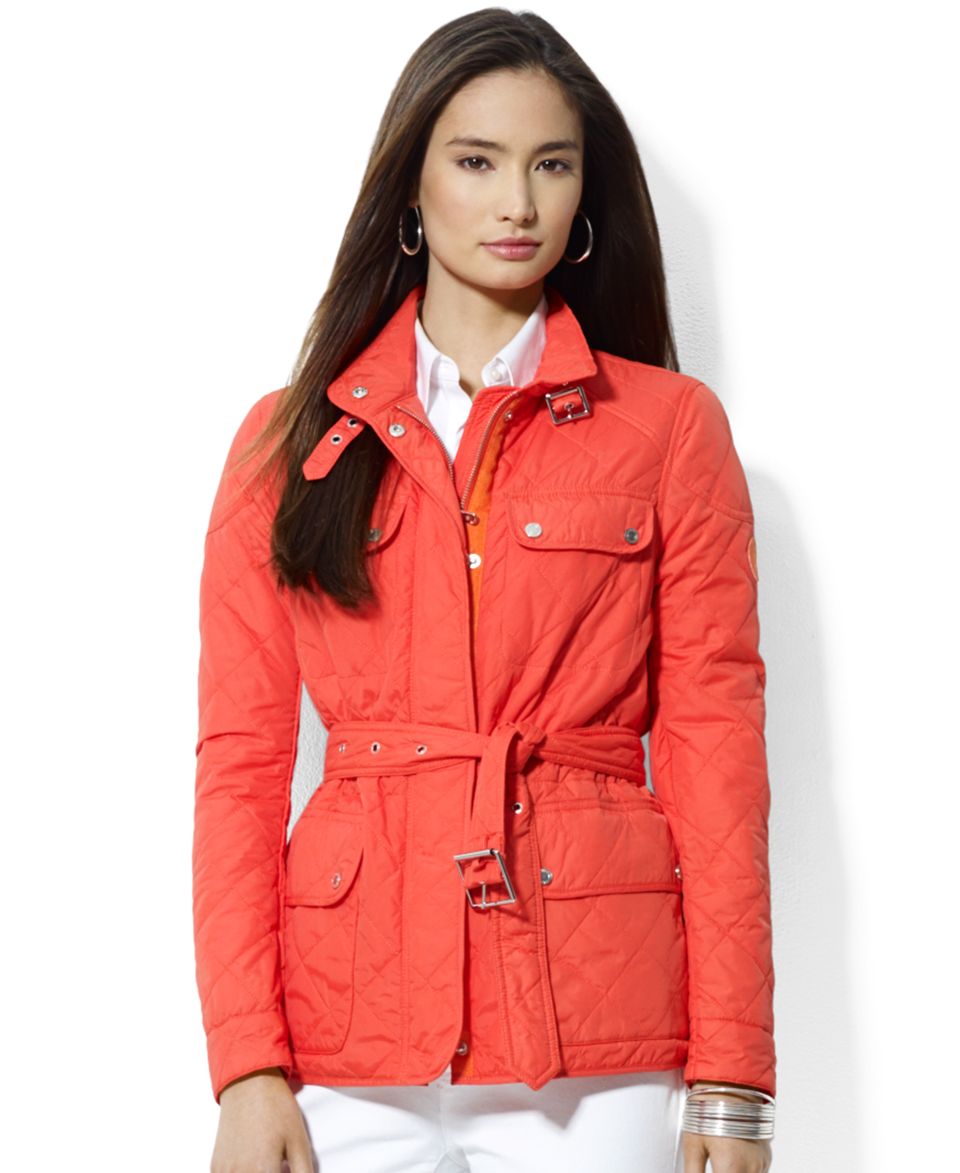 Lauren Ralph Lauren Quilted Snap Front Jacket