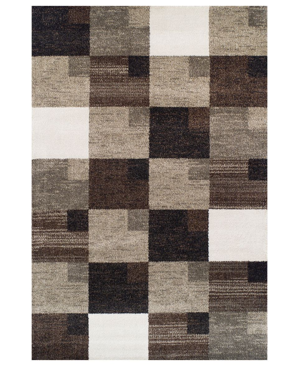 Couristan Area Rug, Taylor Geometrics Brown Multi 92 x 125