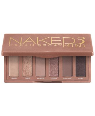 Мини-палитра теней для век Urban Decay Naked3 коричневая