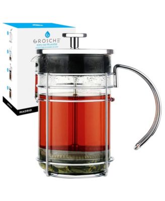 Кофеварка GROSCHE Madrid Premium French Press, для заваривания чая, вместимостью 34 жидких унции