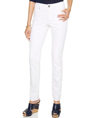 INC International Concepts Jeans, Curvy-Fit Skinny, White Wash - Jeans ...