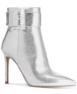 michael kors silver booties