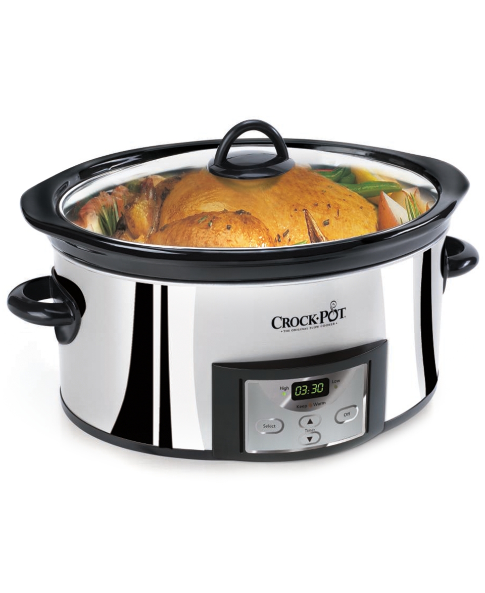 Crock Pot SCCPVC600 P A 6 Qt. Countdown Slow Cooker   Electrics