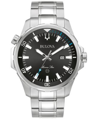 Мужские часы Bulova Marine Star 43 мм, серебристые