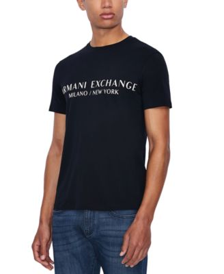 Мужская футболка AX Armani Exchange Milano New York с графическим логотипом