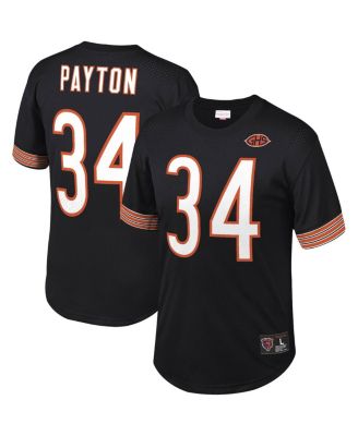 Мужская сетчатая майка Mitchell & Ness Walter Payton Black Chicago Bears с именем и номером вышедшего на пенсию игрока