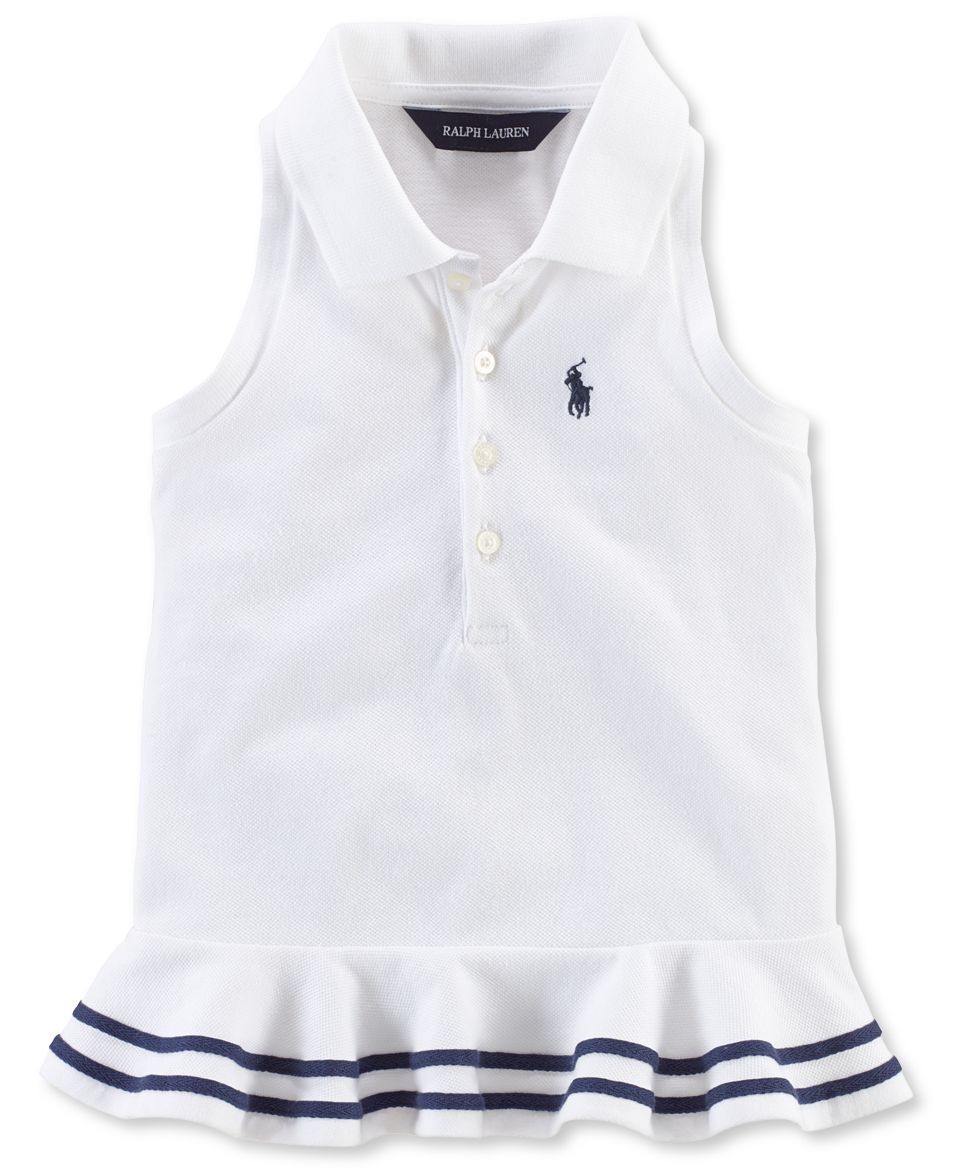 Ralph Lauren Little Girls Stretch Mesh Peplum Top