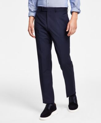 Мужские приталенные шерстяные костюмные брюки-стрейч Infinite от Calvin Klein 38090₽