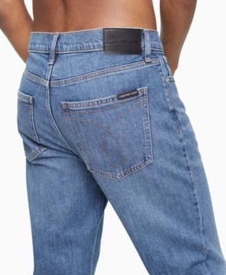 calvin klein straight fit stretch jeans