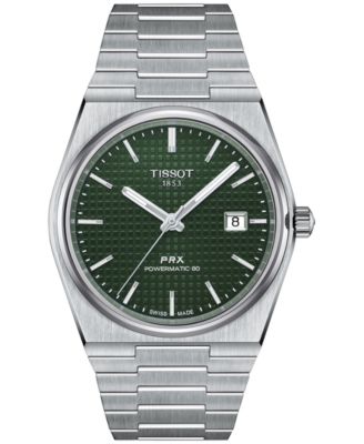 Мужские швейцарские автоматические часы Tissot PRX Powermatic 80 с браслетом из нержавеющей стали 40 мм