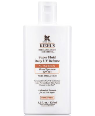 Kiehl's Since 1851 Dermatologist Solutions Super Fluid для ежедневной защиты от ультрафиолета, 4,2 унции. белый