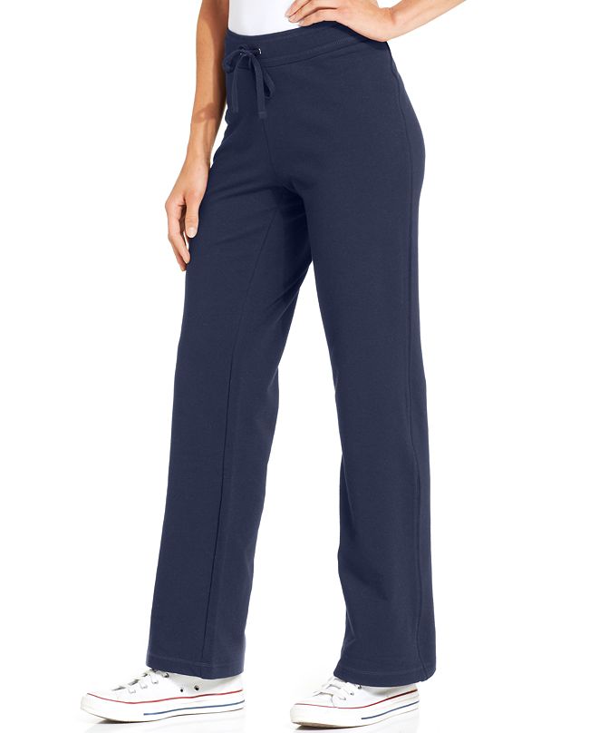 Style & Co Petite French-Terry Drawstring Pants, Created for Macy's ...
