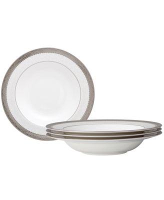 Набор Noritake Odessa Platinum из 4 суповых мисок, Сервиз на 4 персоны