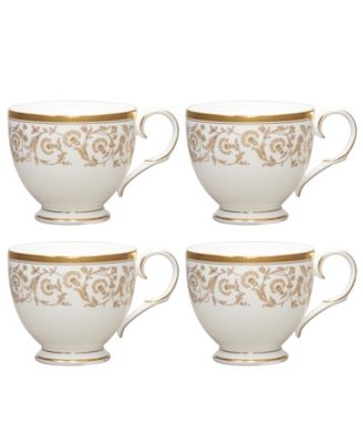 Золотой набор Noritake Summit из 4 чашек по 7 унций.