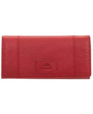 Женский кошелек Trifold с защитой от RFID из коллекции Mancini Womens Pebbled Collection