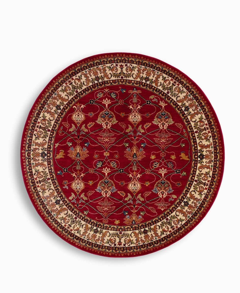 Rug, English Manor William Morris Red 4 11 Round   Rugs