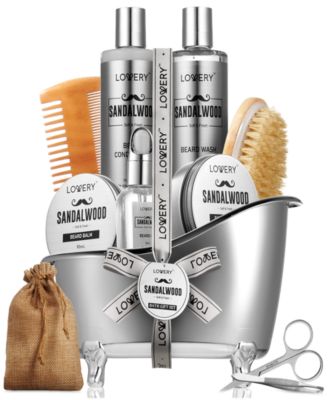 Набор для мужчин Lovery, 10 шт. Подарочный набор для ухода за бородой из сандалового дерева