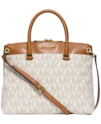MICHAEL Michael Kors Aubrey Large Satchel - Handbags & Accessories - Macy's