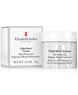 Elizabeth Arden Восьмичасовой крем для защиты кожи Nighttime Miracle Moisturizer, 1,7 унции белого цвета