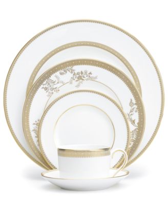 Столовая посуда Vera Wang Wedgwood, Кружевной Золотой сервиз из 5 предметов