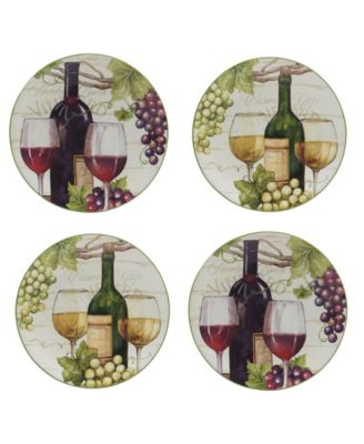 Сертифицированные международные тарелки для салата Meadow Brook Vineyard, набор из 4-х