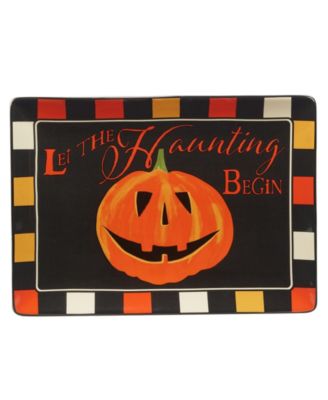 Сертифицированное международное прямоугольное блюдо с привидениями на Хэллоуин