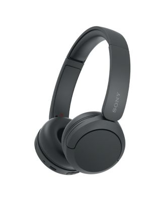 Беспроводные накладные наушники Sony WHCH520/B со звуком в формате 360 градусов, совместимыми с Siri / Google Assistant, и встроенным микрофоном черного цвета