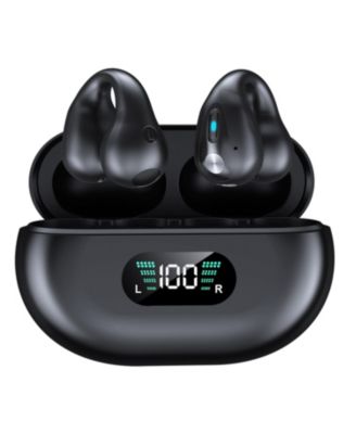 Удобные наушники-вкладыши с клипсой / открытыми ушными вкладышами, Bluetooth 5.3, 350 мАч / время воспроизведения 18 часов, черный