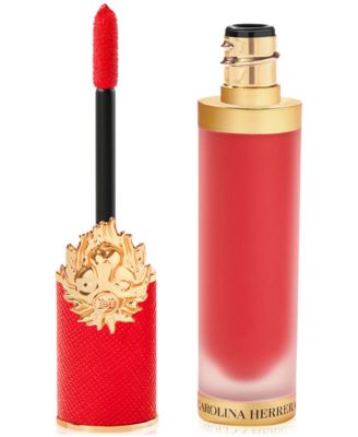 Carolina Herrera Good Girl Бархатная матовая жидкая помада розового цвета