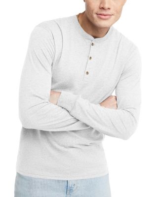 Трехслойная футболка Henley с длинным рукавом Hanes Mens Originals от Henley 3790₽