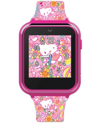 Умные часы Accutime Kid's Hello Kitty с розовым силиконовым ремешком 40 мм