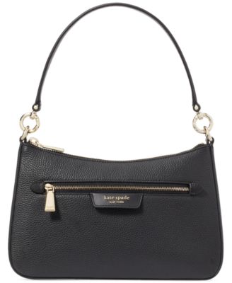 Маленькая кожаная сумка-трансформер Kate Spade New York Hudson из гальки с откидным верхом через плечо