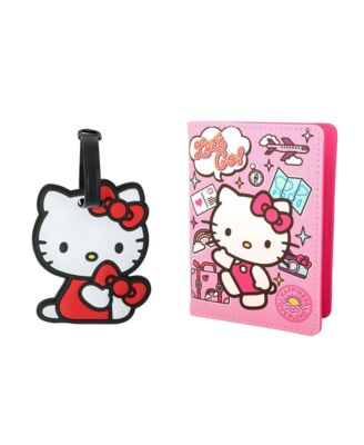 Держатель для паспорта Sanrio Hello Kitty и набор багажных бирок, подарочные аксессуары для путешествий
