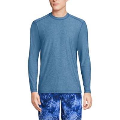 Мужская футболка для плавания Lands End с длинным рукавом UPF 50 Rash Guard 6490₽