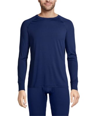 Нижнее белье Lands End Mens Stretch Thermaskin с длинным рукавом из эластичной термомаски