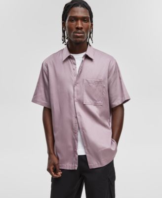 Модель одной мужской рубашки свободного кроя на пуговицах созданной для Macys 9890₽