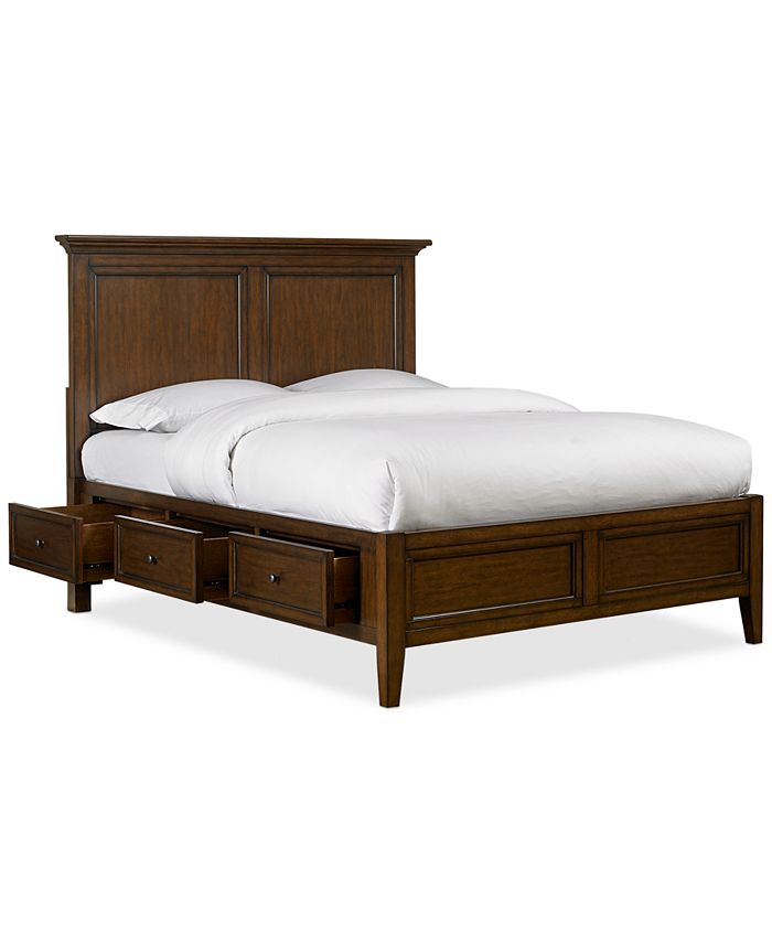 Furniture Matteo Storage Platform Queen Bed Created For Macy S Reviews Furniture Macy S